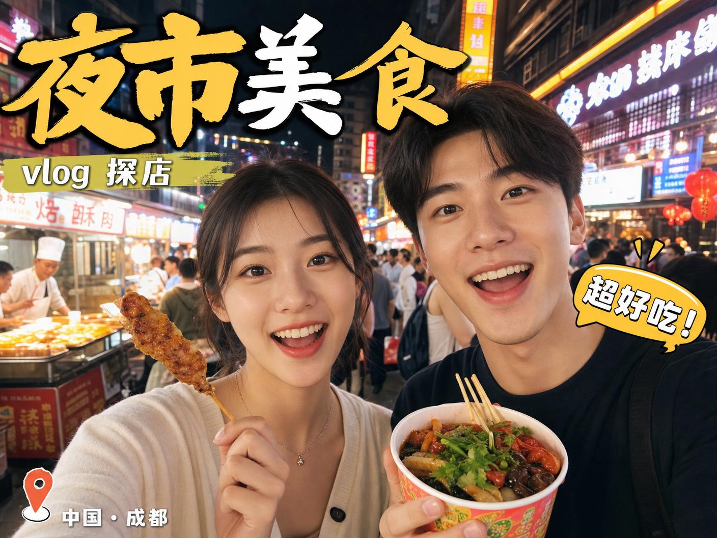 萝莉岛-【萝莉岛】成都夜市美食探店传媒Vlog，超好吃！